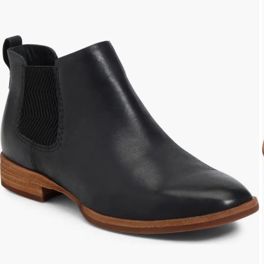 Kork-Ease Kama black leather Chelsea ankle boots. Comfortable Small heel - Picture 2 of 14